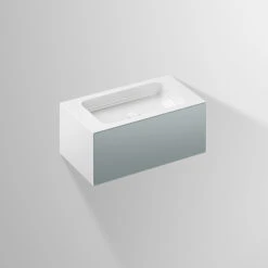 Alape Folio Waschplatz 5155510000 804x450mm, Fossilgrau, Ohne Hahnloch/Überlauf -Heimwerkzeuge Alape Folio Waschplatz 5155510000 804x450mm fossilgrau ohne Hahnloch Ueberlauf 1