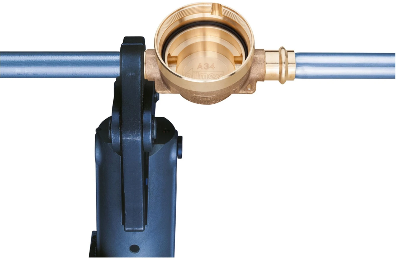 Allmess Eat Einrohranschlussteil 0115000006 18mm Press, Q3 2,5, DN 15, 140mm 3 Allmess Eat Einrohranschlussteil 0115000006 18mm Press, Q3 2,5, DN 15, 140mm