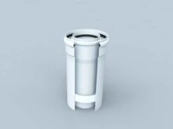 Bertrams Polyline LAS Rohr 41RL250-60 250 Mm, DN 60/100, Innen, Weiß -Heimwerkzeuge Bertrams Polyline LAS Rohr 41RL250 60 250 mm DN 60 100 innen weiss 2