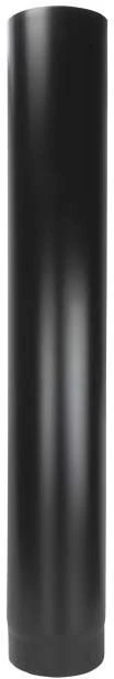 Bertrams ST-Pu Rauchrohr 08RL1000-130L 1000 Mm, Ø 130 Mm, Pulverbeschichtet, Schwarz