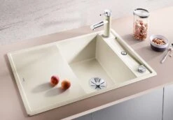 Blanco Axia III 45 S Spüle 523180 78x47cm, PuraDur Tartufo, Reversibel, Mit Holzschneidbrett -Heimwerkzeuge Blanco Axia III 45 S Spuele 523180 78x47cm PuraDur tartufo reversibel mit Holzschneidbrett 2