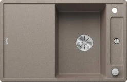 Blanco Axia III 45 S Spüle 523180 78x47cm, PuraDur Tartufo, Reversibel, Mit Holzschneidbrett