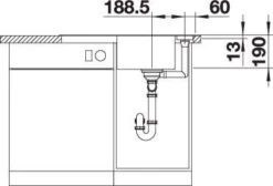 Blanco Axia III 45 S Spüle 523180 78x47cm, PuraDur Tartufo, Reversibel, Mit Holzschneidbrett -Heimwerkzeuge Blanco Axia III 45 S Spuele 523180 78x47cm PuraDur tartufo reversibel mit Holzschneidbrett 6
