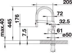 Blanco Solenta-s Küchenarmatur 523127 Hebel Links, Edelstahl Finish UltraResist 16 Blanco Solenta-s Küchenarmatur 523127 Hebel Links, Edelstahl Finish UltraResist -Heimwerkzeuge Blanco Solenta s Kuechenarmatur 523127 Hebel links edelstahl finish UltraResist 6