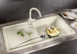 Blanco Sona XL 6 S Spüle 519692 100x50cm, PuraDur Weiß, Reversibel, Ohne Ablauffernbedienung -Heimwerkzeuge Blanco Sona XL 6 S Spuele 519692 100x50cm PuraDur weiss reversibel ohne Ablauffernbedienung 2