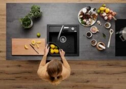 Blanco Spüle 518522 51,5 X 51 Cm, PuraDur Alumetallic, Ablauffernbedienung Mit Drehbetätigung -Heimwerkzeuge Blanco Spuele 518522 515 x 51 cm PuraDur alumetallic Ablauffernbedienung mit Drehbetaetigung 2