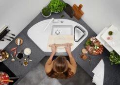 Blanco Spüle 523656 105,7 X 57,5 Cm, PuraDur Anthrazit, Ablauffernbedienung Mit Drehbetätigung -Heimwerkzeuge Blanco Spuele 523656 1057 x 575 cm PuraDur anthrazit Ablauffernbedienung mit Drehbetaetigung 5