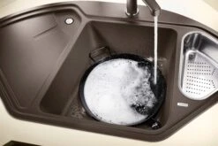 Blanco Spüle 523656 105,7 X 57,5 Cm, PuraDur Anthrazit, Ablauffernbedienung Mit Drehbetätigung -Heimwerkzeuge Blanco Spuele 523656 1057 x 575 cm PuraDur anthrazit Ablauffernbedienung mit Drehbetaetigung 6