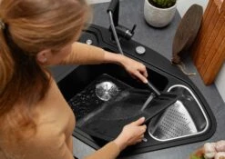 Blanco Spüle 523656 105,7 X 57,5 Cm, PuraDur Anthrazit, Ablauffernbedienung Mit Drehbetätigung -Heimwerkzeuge Blanco Spuele 523656 1057 x 575 cm PuraDur anthrazit Ablauffernbedienung mit Drehbetaetigung 7