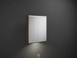 Burgbad Eqio Spiegelschrank SPGT065F2012 65 X 80 X 17 Cm, Marone Dekor Trüffel