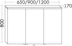 Burgbad Eqio Spiegelschrank SPGT065F2012 65 X 80 X 17 Cm, Marone Dekor Trüffel -Heimwerkzeuge Burgbad Eqio Spiegelschrank SPGT065F2012 65 x 80 x 17 cm Marone Dekor Trueffel 3