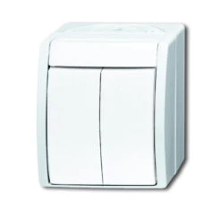 Universal Busch Jaeger Ocean Serienschalter 2601/5 W-54 Alpinweiß Aufputz