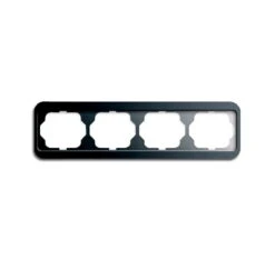 Universal Busch Jaeger Alpha Nea Rahmen 1724-20 4-fach Platinum Waagerecht