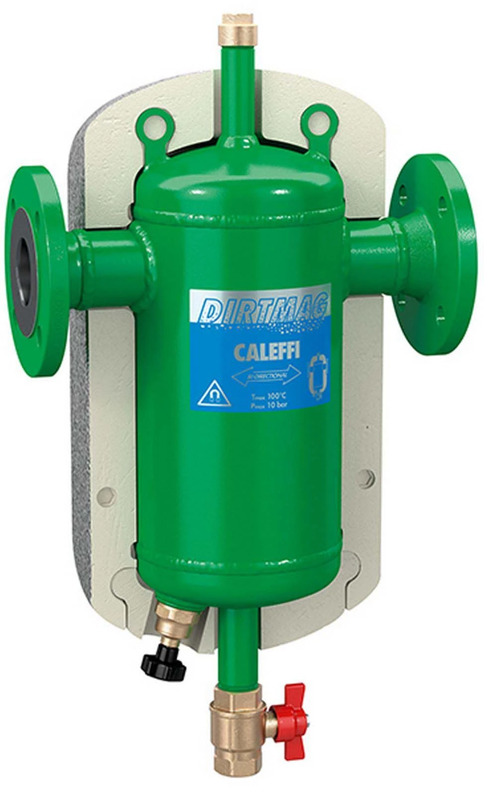 Caleffi Dirtmag Schlammabscheider 546612 DN 125, Stahlgehäuse, Mit Magnet, Flanschanschlüsse 3 Caleffi Dirtmag Schlammabscheider 546612 DN 125, Stahlgehäuse, Mit Magnet, Flanschanschlüsse
