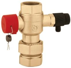 Caleffi Kappenventil 558070 1 1/4", Mit Entleerung, Für Ausdehnungsgefäße