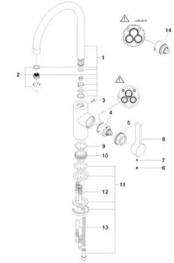 Dornbracht Tara Ultra Spültisch-Einhebelmischer 33800875-06 Griff Rechts, Ausladung 200 Mm, Platin Matt -Heimwerkzeuge Dornbracht Tara Ultra Spueltisch Einhebelmischer 33800875 06 Griff rechts Ausladung 200 mm platin matt 2