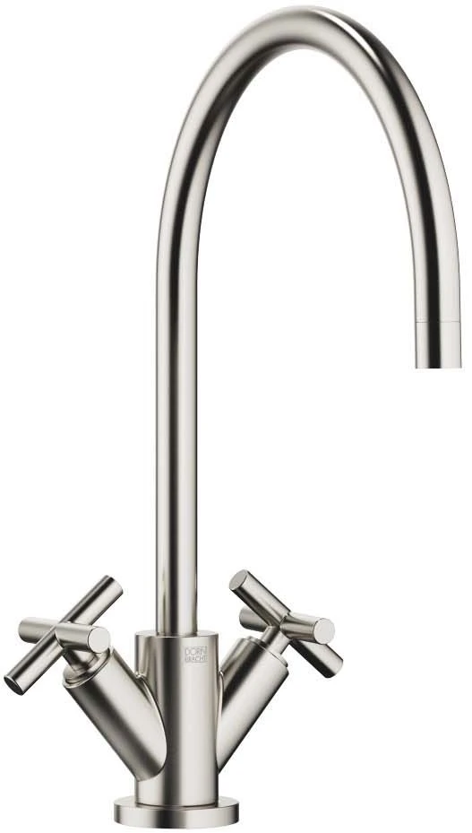 Dornbracht Tara. Spültisch-Zweigriff-Armatur 22815892-06 Ausladung 235 Mm, Platin Matt 3 Dornbracht Tara. Spültisch-Zweigriff-Armatur 22815892-06 Ausladung 235 Mm, Platin Matt