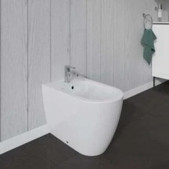 Duravit B.2 Bidetarmatur B22400001010 Chrom, Mit Ablaufgarnitur, Ausladung 127 Mm -Heimwerkzeuge Duravit B.2 Bidetarmatur B22400001010 chrom mit Ablaufgarnitur Ausladung 127 mm 4