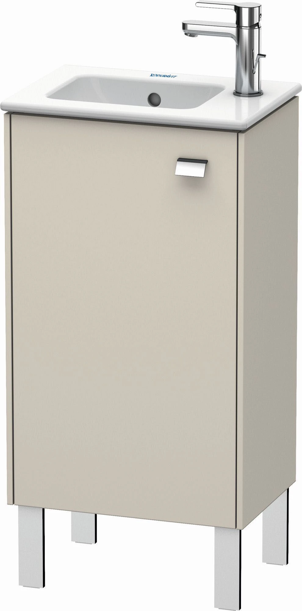 Duravit Brioso Waschtischunterbau BR4400L1091 420x683mm, Taupe, Tür Links, Griff Chrom 3 Duravit Brioso Waschtischunterbau BR4400L1091 420x683mm, Taupe, Tür Links, Griff Chrom
