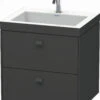 Duravit Brioso C-bonded Waschtisch Mit Unterbau BR4605N1051, 60x48, Pine Terra/Chrom, O. Hahnloch -Heimwerkzeuge Duravit Brioso c bonded Waschtisch mit Unterbau BR4605N1051 60x48 Pine Terra Chrom o. Hahnloch