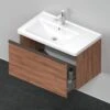 Duravit D-Neo Waschtisch-Unterschrank DE425507979 78,4 X 45,2 Cm, Nussbaum Natur, Wandhängend, 1 Auszug