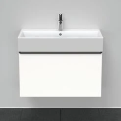 Duravit D-Neo Waschtisch-Unterschrank DE427301818 78,4 X 44,2 Cm, Weiß Matt, Wandhängend, 1 Auszug -Heimwerkzeuge Duravit D Neo Waschtisch Unterschrank DE427301818 784 x 442 cm Weiss Matt wandhaengend 1 Auszug 3