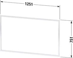 Duravit L-Cube Einbaurahmen LC968800000 125 X 1 Cm, Mit Touch LED -Heimwerkzeuge Duravit L Cube Einbaurahmen LC968800000 125 x 1 cm mit Touch LED 2