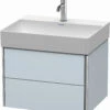 Duravit XSquare Waschtisch-Unterschrank XS416109797 58,4x39,7x46cm, 2 Schubkästen, Lichtblau Seidenmatt -Heimwerkzeuge Duravit XSquare Waschtisch Unterschrank XS416109797 584x397x46cm 2 Schubkaesten Lichtblau seidenmatt