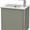 Duravit XSquare Waschtisch-Unterschrank XS4170L9292 58,4x49,1x39cm, Tür Links, Steingrau Seidenmatt -Heimwerkzeuge Duravit XSquare Waschtisch Unterschrank XS4170L9292 584x491x39cm Tuer links Steingrau seidenmatt
