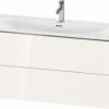 Duravit XSquare Waschtisch-Unterschrank XS432608585 121x56x47,8cm, Weiß Hochglanz, 2 Schubkästen -Heimwerkzeuge Duravit XSquare Waschtisch Unterschrank XS432608585 121x56x478cm weiss hochglanz 2 Schubkaesten