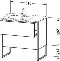 Duravit XSquare Waschtisch-Unterschrank XS445000909 81x59,2x47,8cm, 2 Auszüge, Becken Links, Lichtblau Matt 7 Duravit XSquare Waschtisch-Unterschrank XS445000909 81x59,2x47,8cm, 2 Auszüge, Becken Links, Lichtblau Matt -Heimwerkzeuge Duravit XSquare Waschtisch Unterschrank XS445000909 81x592x478cm 2 Auszuege Becken links Lichtblau matt 2