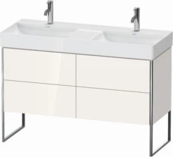 Duravit XSquare Waschtisch-Unterschrank XS445608585 118,4x73,1x46cm, 4 Auszüge, Weiß Hochglanz