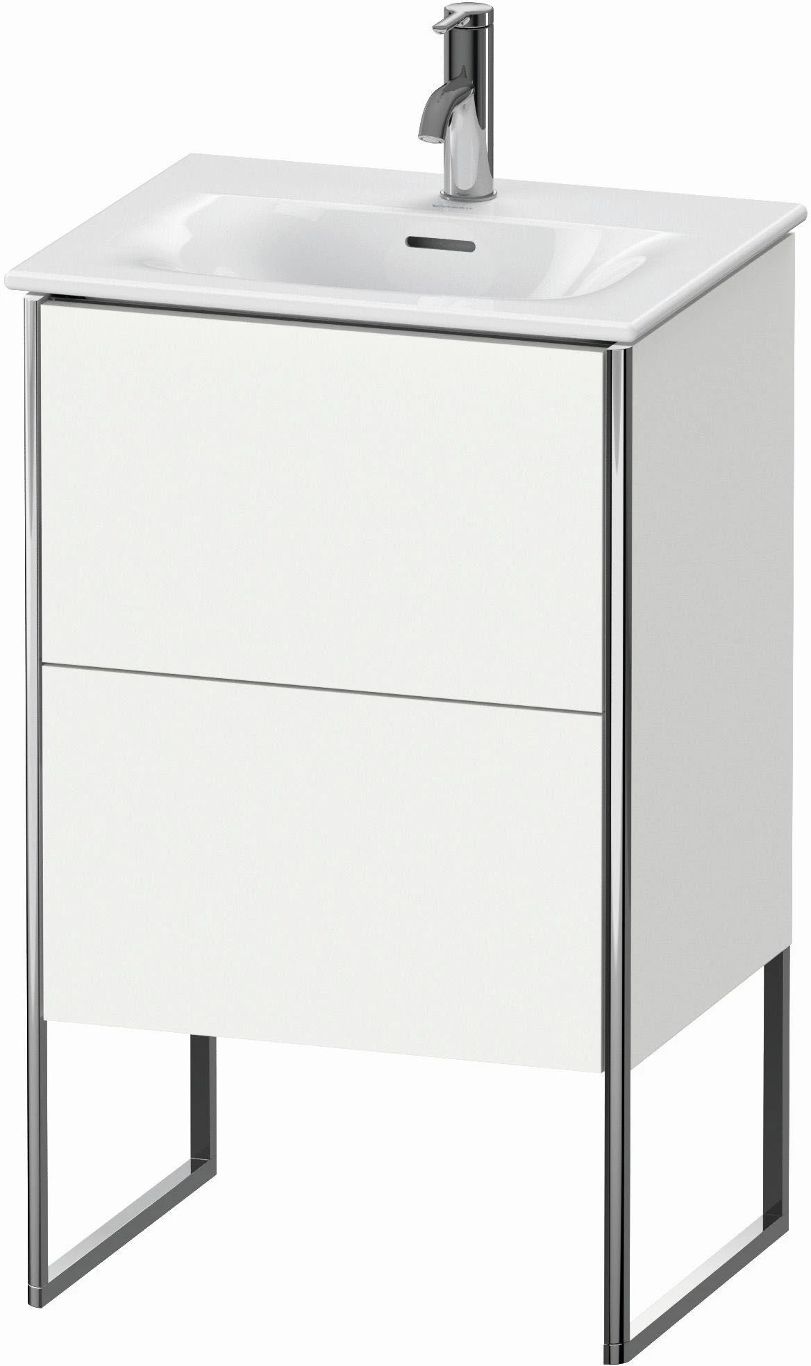 Duravit XSquare Waschtisch-Unterschrank XS452101818 51x84x41,8cm, 2 Auszüge, Weiß Matt 3 Duravit XSquare Waschtisch-Unterschrank XS452101818 51x84x41,8cm, 2 Auszüge, Weiß Matt