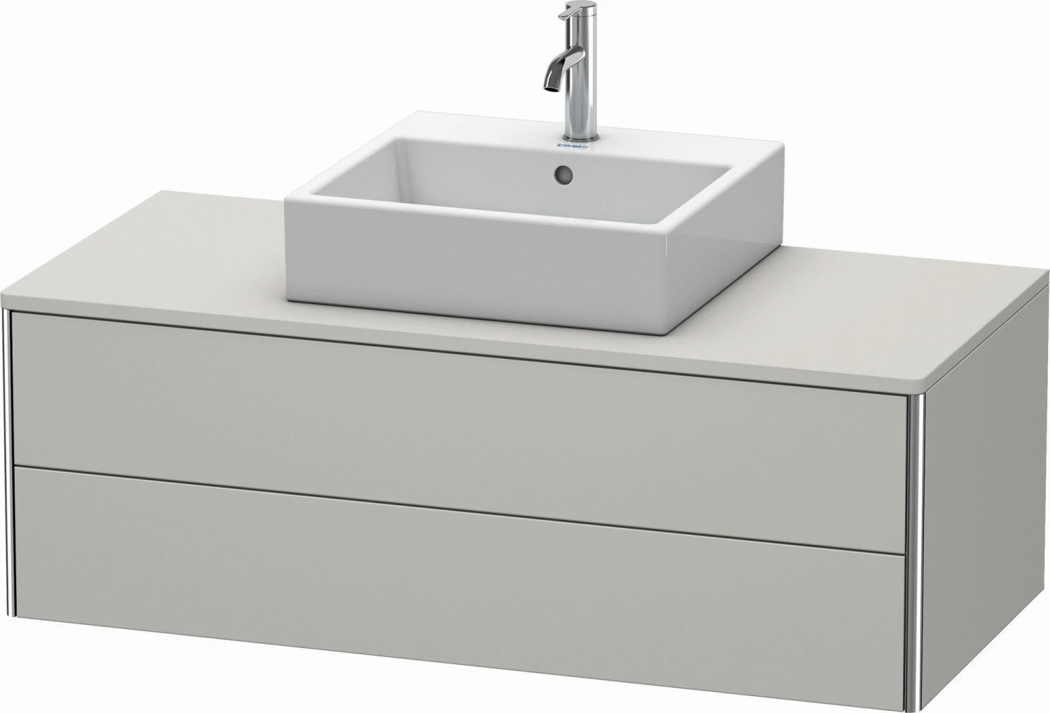 Duravit XSquare Waschtisch-Unterschrank XS491200707 120x40x54,8cm, 2 Schubkästen, Betongrau Matt 3 Duravit XSquare Waschtisch-Unterschrank XS491200707 120x40x54,8cm, 2 Schubkästen, Betongrau Matt