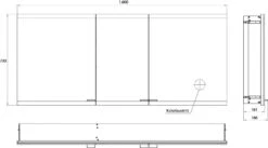 Emco Asis Evo Unterputz-Lichtspiegelschrank 939708018 1600x700mm, 3-türig, Mit Lightsystem, Ohne Spiegelheizung -Heimwerkzeuge Emco Asis Evo Unterputz Lichtspiegelschrank 939708018 1600x700mm 3 tuerig mit lightsystem ohne Spiegelheizung 9