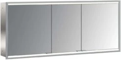Emco Asis Prime 2 Unterputz-Lichtspiegelschrank 949706058 1600x730mm, Mit Lichtpaket, 3-türig, Rückwand Spiegel