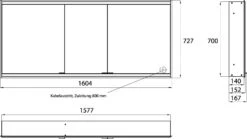 Emco Asis Prime 2 Unterputz-Lichtspiegelschrank 949706058 1600x730mm, Mit Lichtpaket, 3-türig, Rückwand Spiegel -Heimwerkzeuge Emco Asis Prime 2 Unterputz Lichtspiegelschrank 949706058 1600x730mm mit Lichtpaket 3 tuerig Rueckwand Spiegel 7