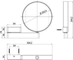 Emco LED Rasier- Und Kosmetikspiegel 109506017 Chrom, Mit Direktanschluss -Heimwerkzeuge Emco LED Rasier und Kosmetikspiegel 109506017 chrom mit Direktanschluss 7