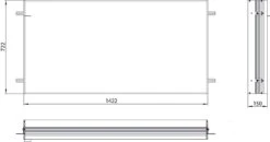 Emco Prime Einbaurahmen 949700030 Für Lichtspiegelschrank Prime Facelift, 1400 Mm -Heimwerkzeuge Emco prime Einbaurahmen 949700030 fuer Lichtspiegelschrank prime Facelift 1400 mm 5