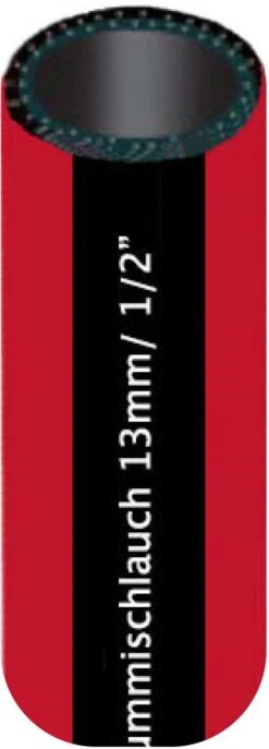 Ewuaqua Gummi-Wasserschlauch IRubber 76093 Gartenschlauch, 1/2", 25 M Schlauch, 20 Bar