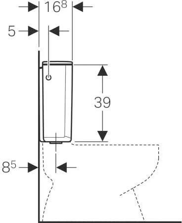 Geberit AP128 Aufputz-Spülkasten 128000115 Weiss, Spül-Stopp-Spülung, Aufgesetzte Montage 4 Geberit AP128 Aufputz-Spülkasten 128000115 Weiss, Spül-Stopp-Spülung, Aufgesetzte Montage – Bild 2