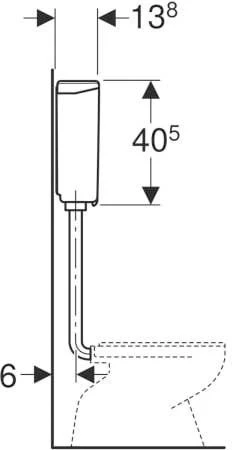 Geberit Aufputz Spülkasten AP140 140305111 Halbhochhängend, Weiss 6 Geberit Aufputz Spülkasten AP140 140305111 Halbhochhängend, Weiss – Bild 4