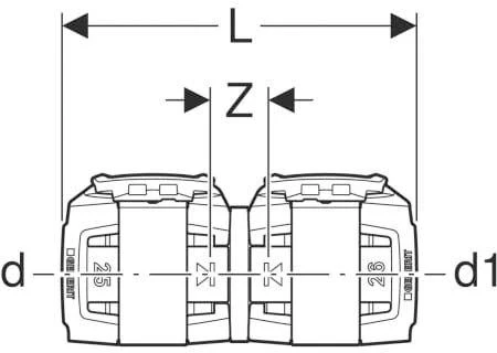Geberit FlowFit Übergang 620091001 DN 15, Ø 20 Mm, 7,8 Cm 4 Geberit FlowFit Übergang 620091001 DN 15, Ø 20 Mm, 7,8 Cm – Bild 2
