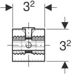 Geberit GIS Profilverbinder 461200001 Für GIS Tragesystem -Heimwerkzeuge Geberit GIS Profilverbinder 461200001 fuer GIS Tragesystem 2