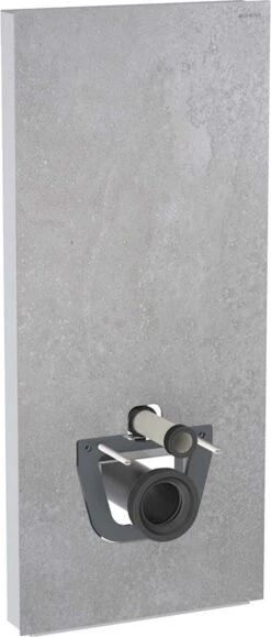 Geberit Monolith Wand-WC-Modul 131231JV5 Bauhöhe 114cm, Front Betonoptik, Seite Aluminium