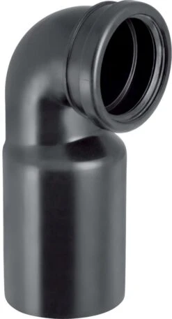 Geberit Pe Anschlussbogen 367925161 DN 100/90, 90Grad, PE-HD, Für Wand-WC