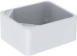 Geberit Publica Fußbecken 108000600 39 X 48 Cm, Ohne Überlauf, Weiß KeraTect