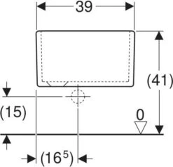 Geberit Publica Fußbecken 108000600 39 X 48 Cm, Ohne Überlauf, Weiß KeraTect -Heimwerkzeuge Geberit Publica Fussbecken 108000600 39 x 48 cm ohne Ueberlauf weiss KeraTect 3