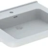 Geberit Renova Comfort Waschtisch 128661600 60 X 55cm, Weiss, KeraTect, Ohne Hahnloch/Überlauf -Heimwerkzeuge Geberit Renova Comfort Waschtisch 128661600 60 x 55cm weiss KeraTect ohne Hahnloch Ueberlauf
