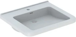 Geberit Renova Comfort Waschtisch 128661600 60 X 55cm, Weiss, KeraTect, Ohne Hahnloch/Überlauf